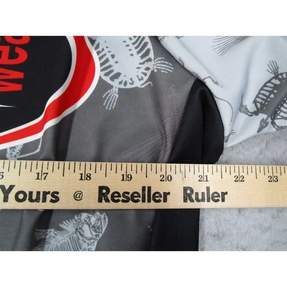 Primal Wear Dead Things Cycling Jersey Mens XL Gray Skeleton Bike Shirt Vintage - Picture 7 of 9